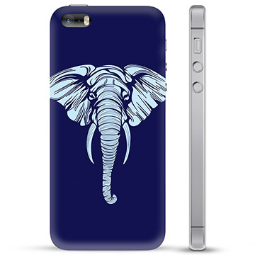 iPhone 5/5S/SE TPU Hülle - Elefant