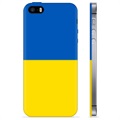 iPhone 5/5S/SE TPU Hülle Ukrainische Flagge - Gelb und Lichtblau