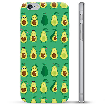 iPhone 6 / 6S TPU Hülle - Avocado Muster