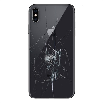 iPhone XS Rückseiten-Cover Reparatur - nur Glas - Schwarz