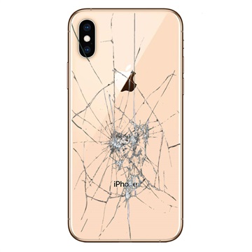 iPhone XS Rückseiten-Cover Reparatur - nur Glas - Gold