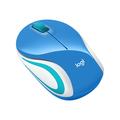 Logitech M187 Ultra Tragbare Kabellose Maus - Blau / Weiß