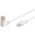 Goobay RJ45 U/UTP CAT 5e 90-Grad Abgewinkelt Netzwerkkabel - 3m - Weiß