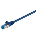 Goobay RJ45 S/FTP CAT 6A Netzwerkkabel - 0.25m - Blau