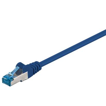 Goobay RJ45 S/FTP CAT 6A Netzwerkkabel - 0.25m - Blau