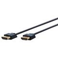 Clicktronic Ultra Slim HDMI 2.0 Kabel mit Internet - 1m - Schwarz