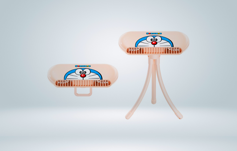 Remax Doraemon Boqin F3 Ventilator - rosa